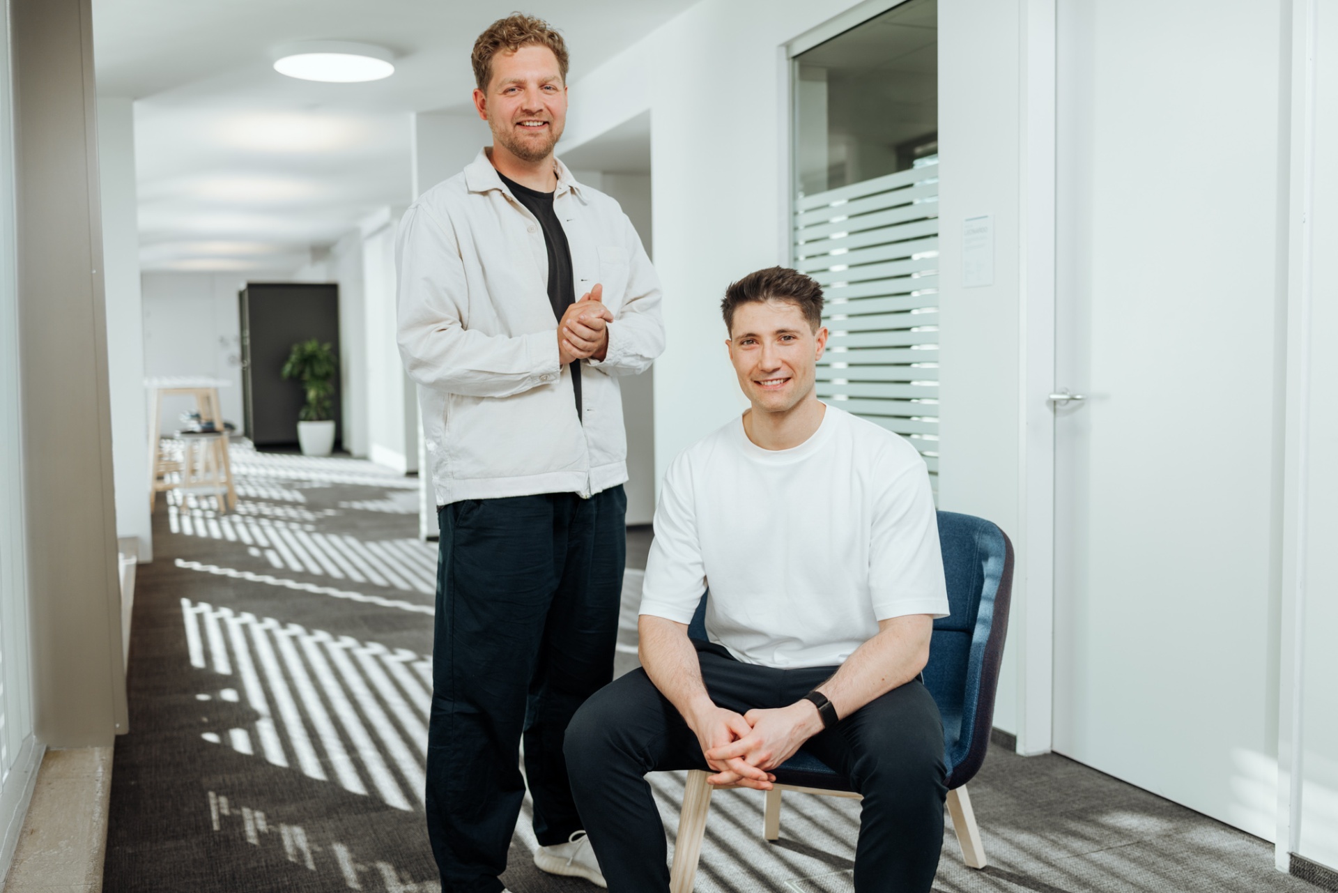 Niklas Stadler und Sven Bombera, Gründer von talient.ai, in Wien